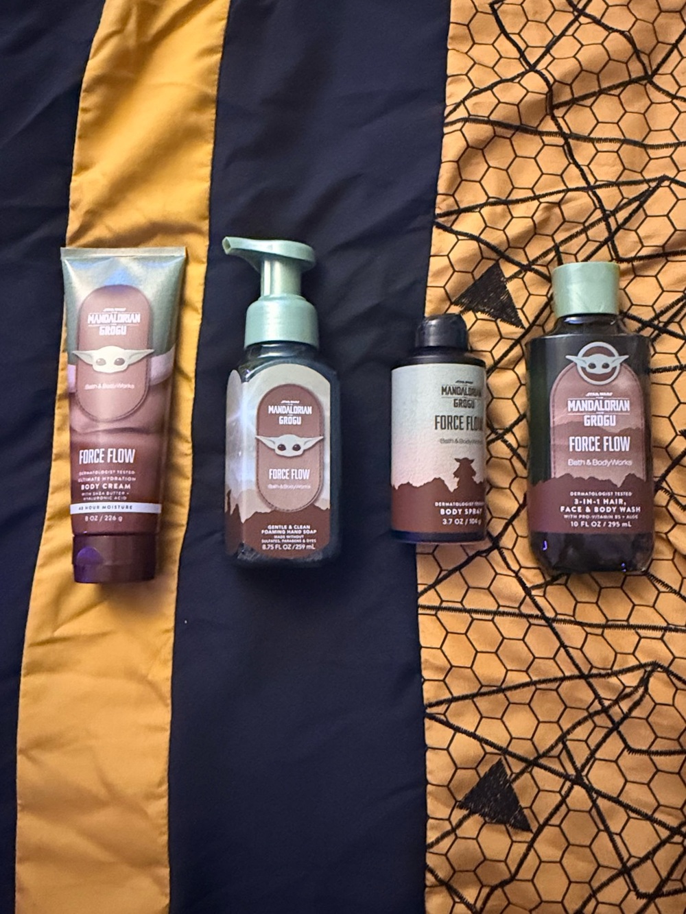 Mandalorian Grogu "Force Flow" Bath & Body Set - Brown and Teal